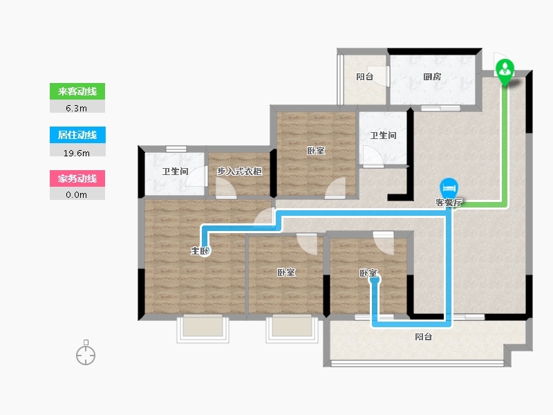 贵州省-铜仁市-松桃外滩二期-118.50-户型库-动静线