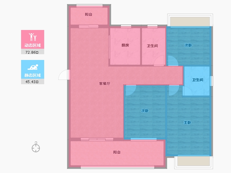 湖北省-黄冈市-福豪星庭-108.00-户型库-动静分区