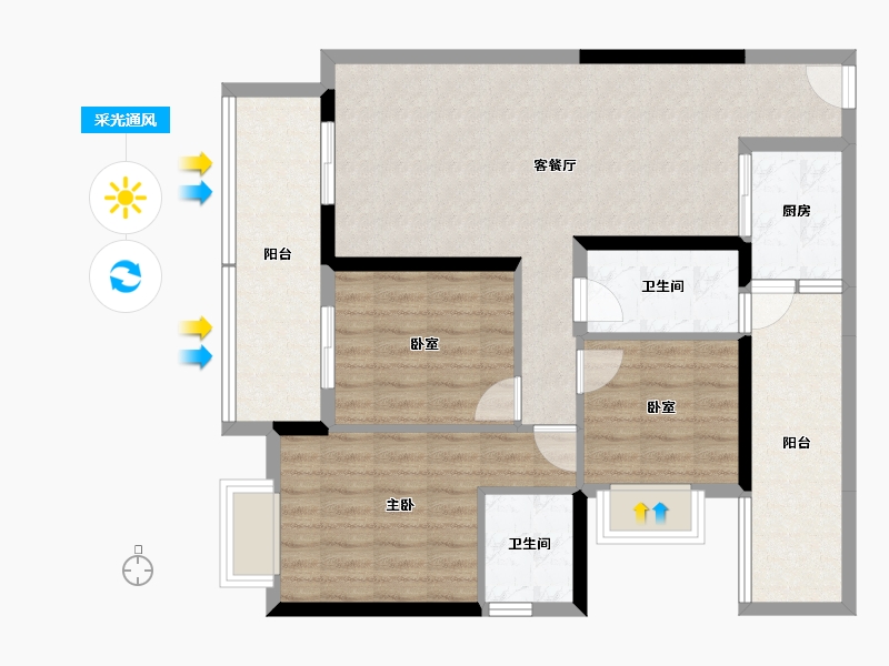 贵州省-铜仁市-优图宝润国际-92.23-户型库-采光通风