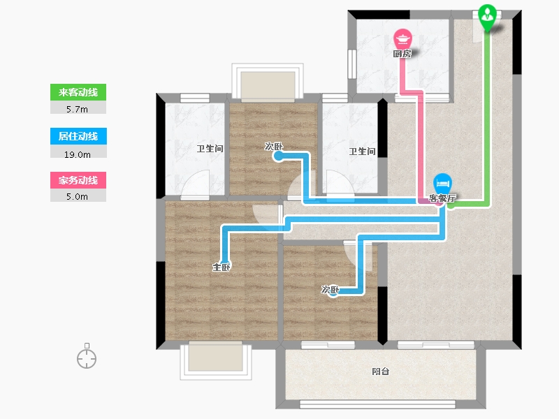 江西省-吉安市-安福碧桂园-78.00-户型库-动静线