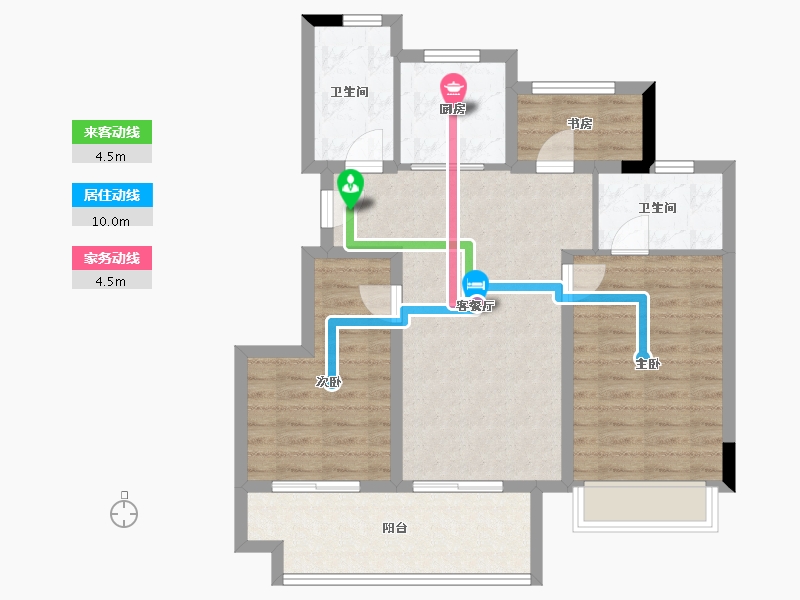 安徽省-黄山市-大家云锦-80.06-户型库-动静线