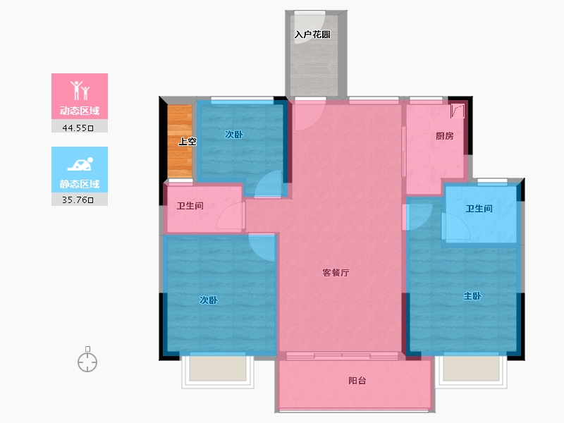 江西省-吉安市-东瑞公园学府-77.60-户型库-动静分区