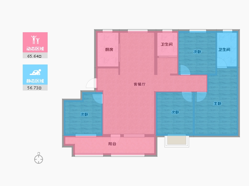 山东省-日照市-德瑞·锦绣学府-110.40-户型库-动静分区