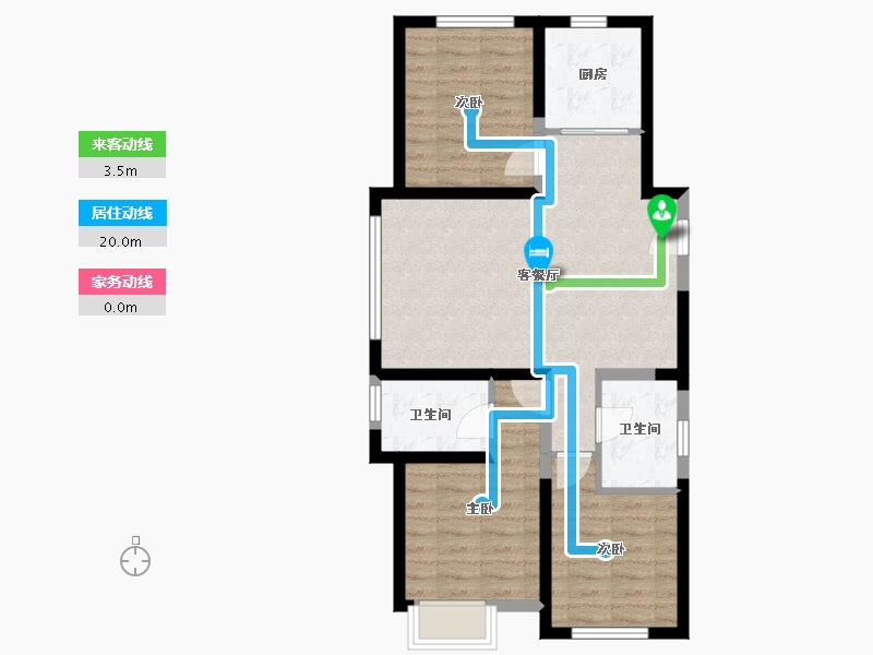 河北省-秦皇岛市-秦皇皓月城-74.28-户型库-动静线