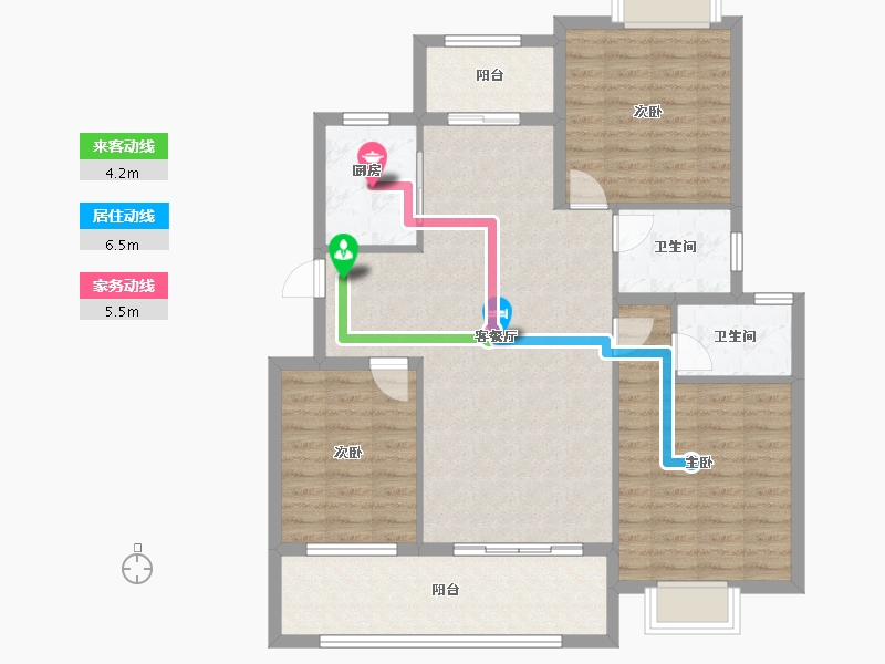 湖北省-黄冈市-长安世纪城-103.27-户型库-动静线