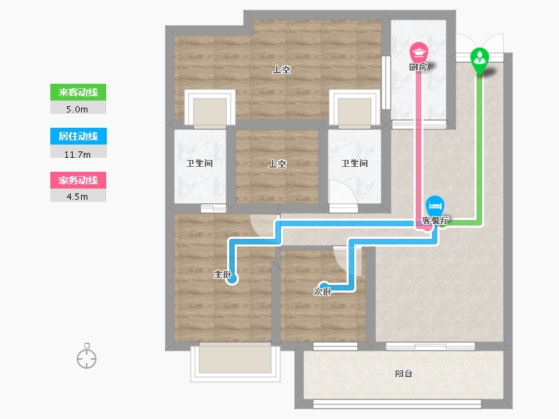 湖南省-永州市-通鸿潇湘府-77.11-户型库-动静线