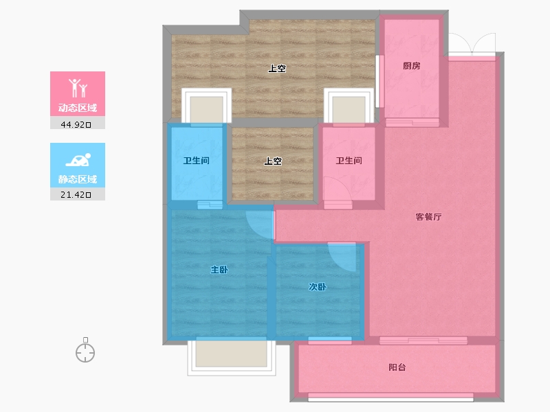 湖南省-永州市-通鸿潇湘府-77.11-户型库-动静分区