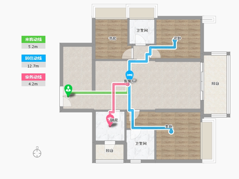 广东省-湛江市-民大蓝海峰境-88.01-户型库-动静线