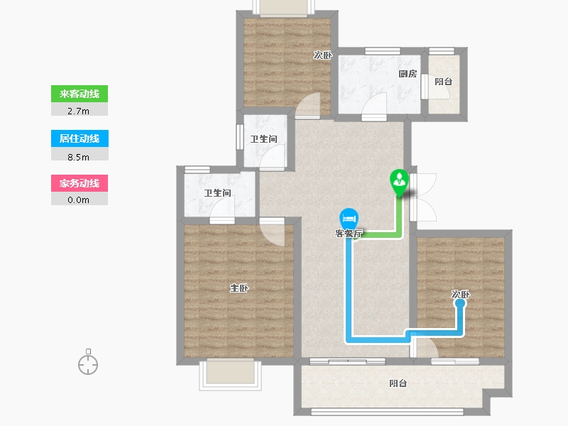 陕西省-汉中市-陕建·汉悦府-95.20-户型库-动静线