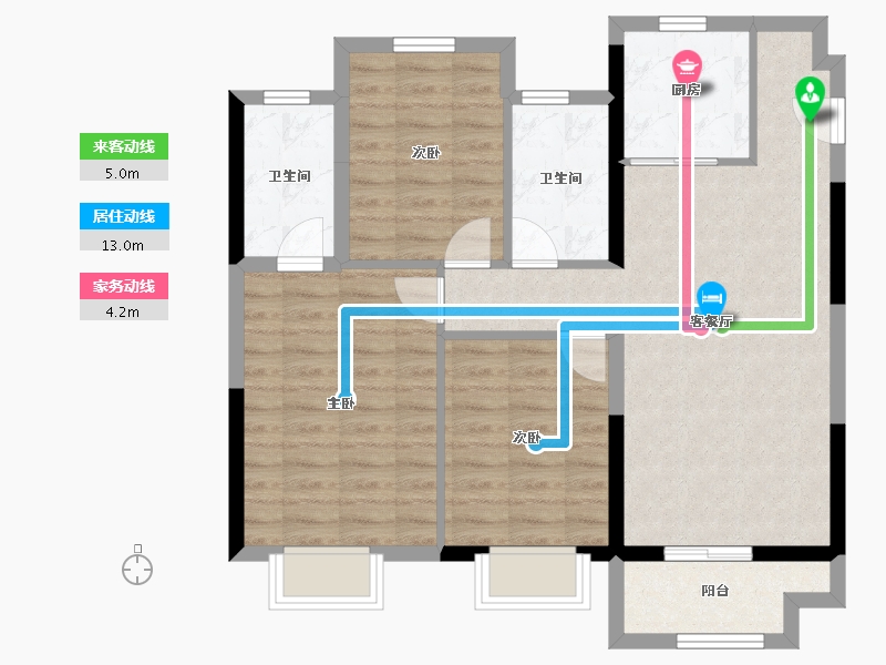 河北省-沧州市-中梁观沧海-83.04-户型库-动静线