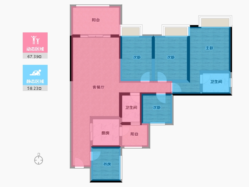 广东省-湛江市-公园一号-109.93-户型库-动静分区