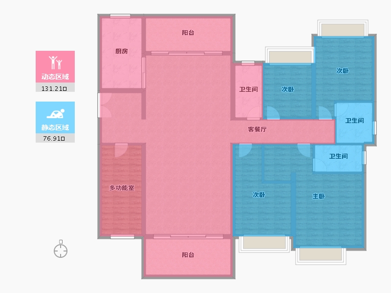 广东省-湛江市-盛和园-190.30-户型库-动静分区