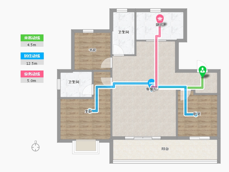 山东省-威海市-威高锦绣四海-93.60-户型库-动静线