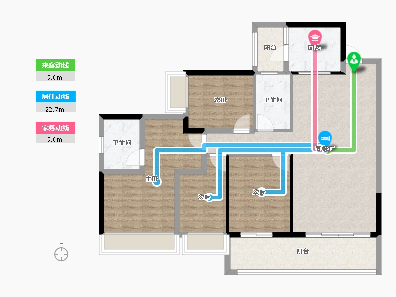 广东省-湛江市-湛江华侨城欢乐海湾-105.01-户型库-动静线