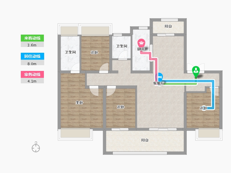 陕西省-汉中市-陕建·汉悦府-110.40-户型库-动静线