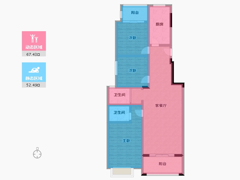 湖南省-邵阳市-汇富金街-118.20-户型库-动静分区