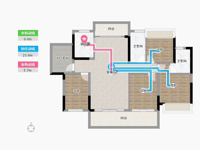 广东省-梅州市-蕉岭汇珑湾-112.04-户型库-动静线