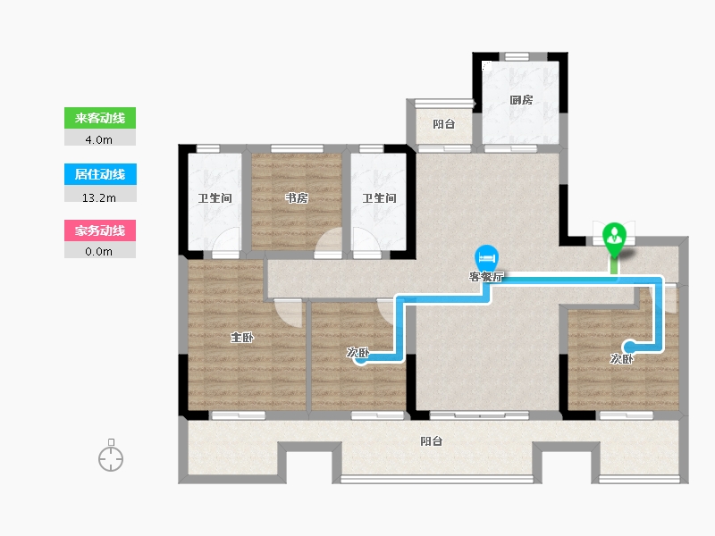 河南省-商丘市-虞城建业·新筑-114.33-户型库-动静线