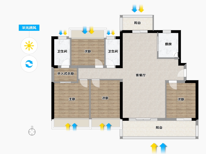 广东省-汕头市-星海祥和苑-0.00-户型库-采光通风