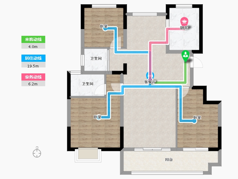 安徽省-蚌埠市-安建·汉城源筑-99.20-户型库-动静线