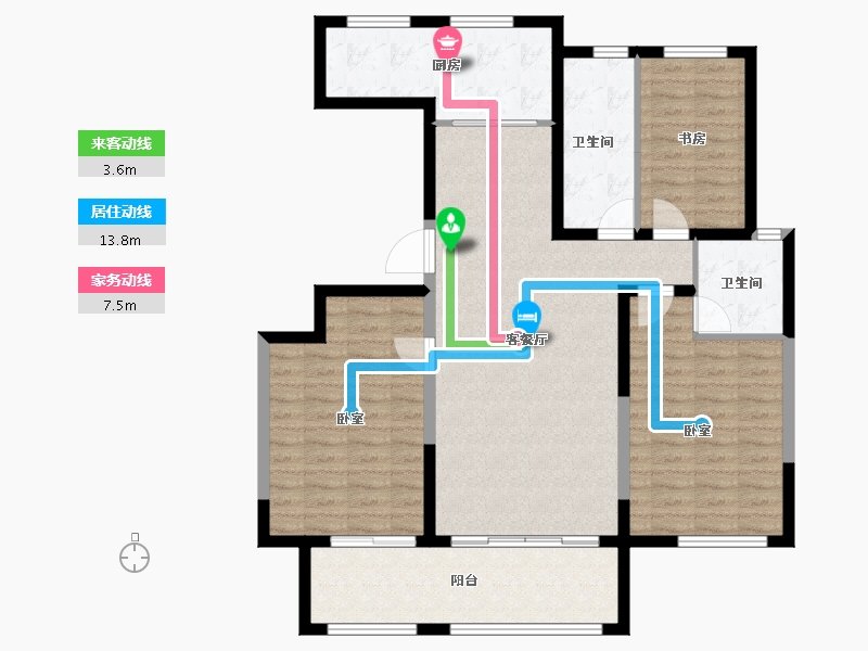 山东省-威海市-成山海景阁-112.06-户型库-动静线