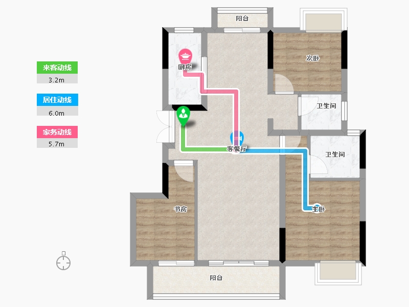 江西省-赣州市-力高水投·御江府-88.00-户型库-动静线