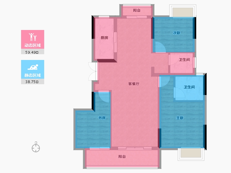 江西省-赣州市-力高水投·御江府-88.00-户型库-动静分区