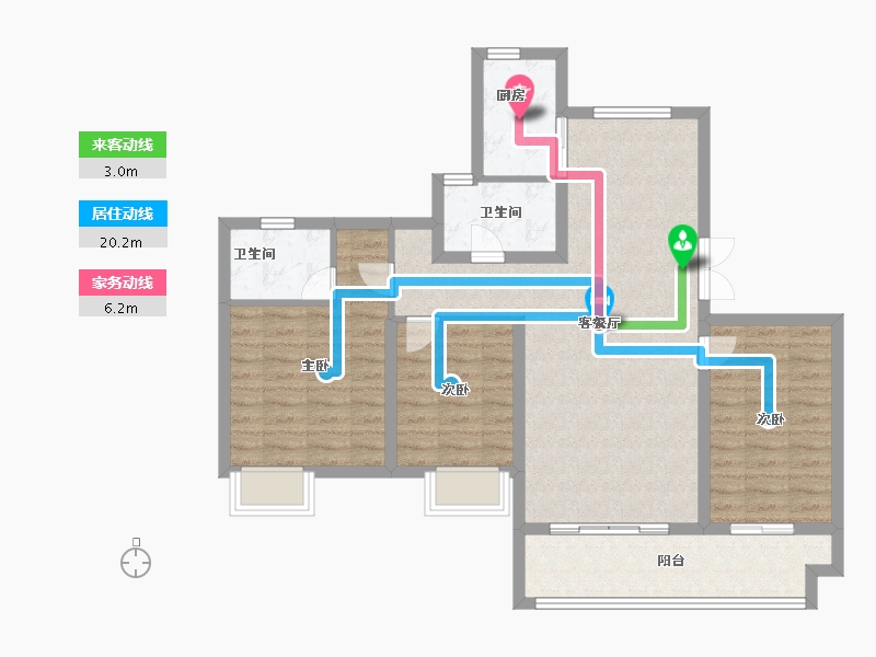 江西省-赣州市-七里春风-92.00-户型库-动静线