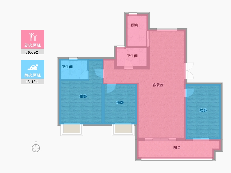 江西省-赣州市-七里春风-92.00-户型库-动静分区