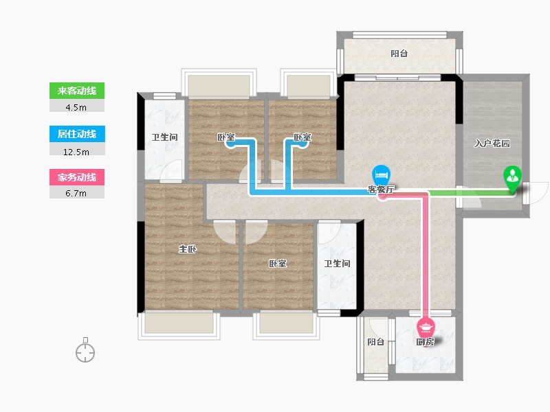 广东省-湛江市-凯悦华府-101.12-户型库-动静线