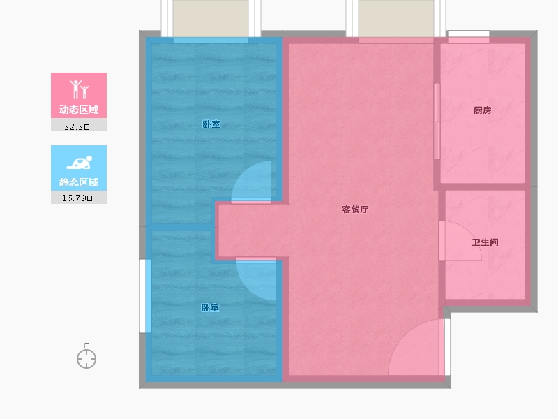 河北省-保定市-美居·大都会Meet-43.77-户型库-动静分区