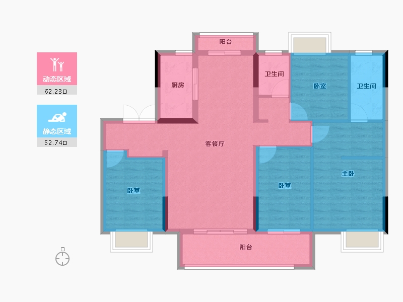 江西省-赣州市-力高水投·御江府-103.19-户型库-动静分区