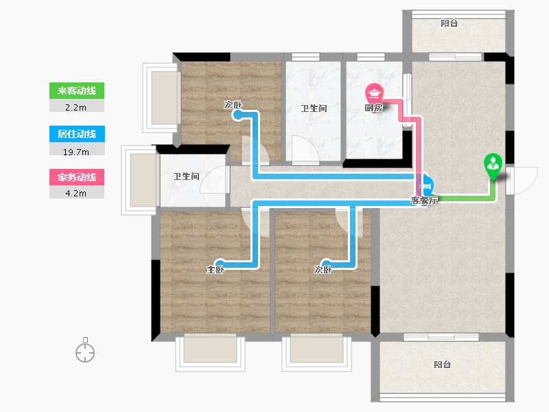 海南省-海口市-汇元文澜世家-78.19-户型库-动静线