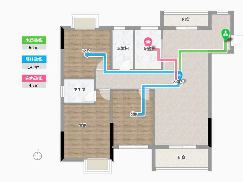 湖北省-随州市-公园三号-96.99-户型库-动静线