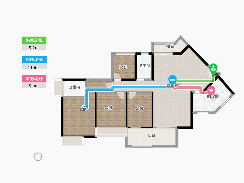 广东省-湛江市-公园一号-119.43-户型库-动静线