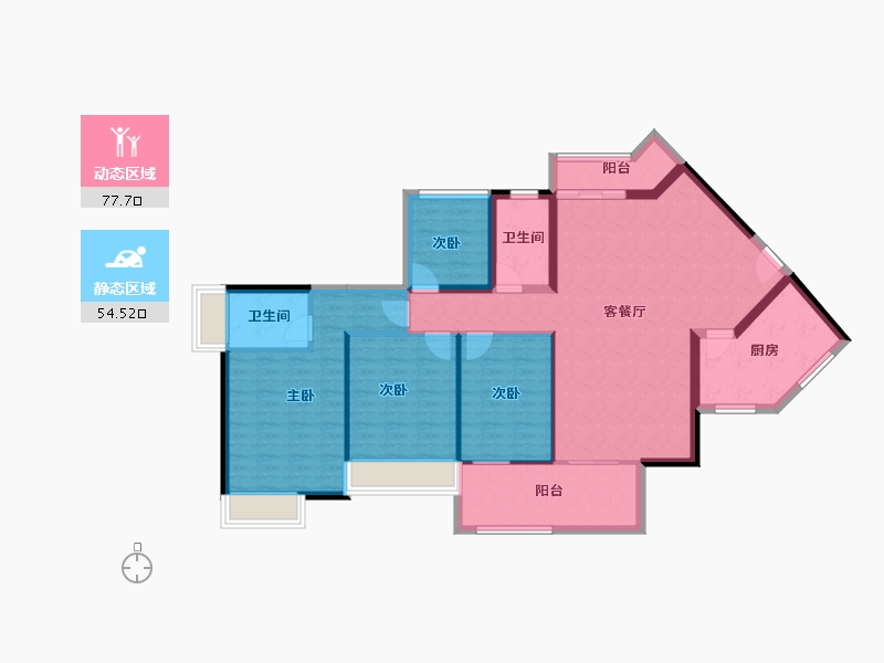 广东省-湛江市-公园一号-119.43-户型库-动静分区