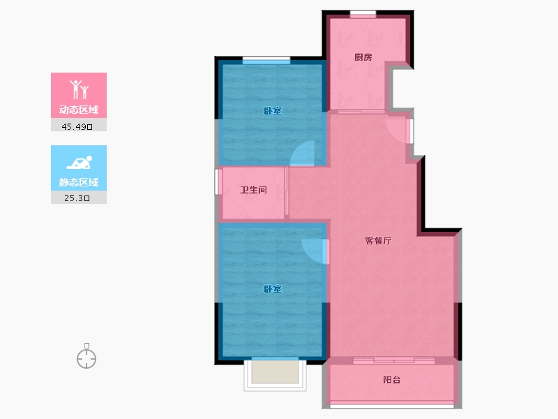 河北省-秦皇岛市-碧桂园星屿海-63.20-户型库-动静分区