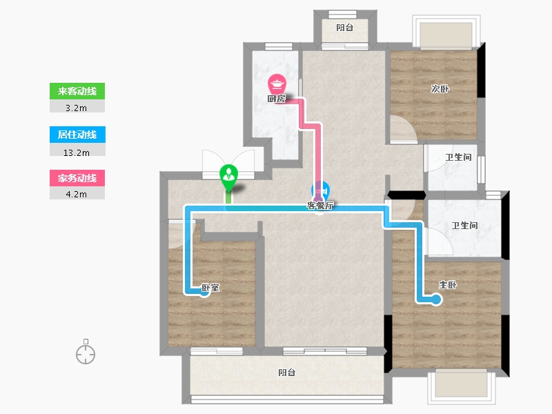 江西省-赣州市-力高水投·御江府-84.00-户型库-动静线