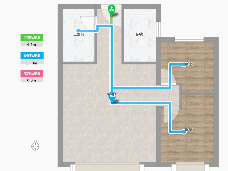 河北省-保定市-美居·大都会Meet-55.09-户型库-动静线