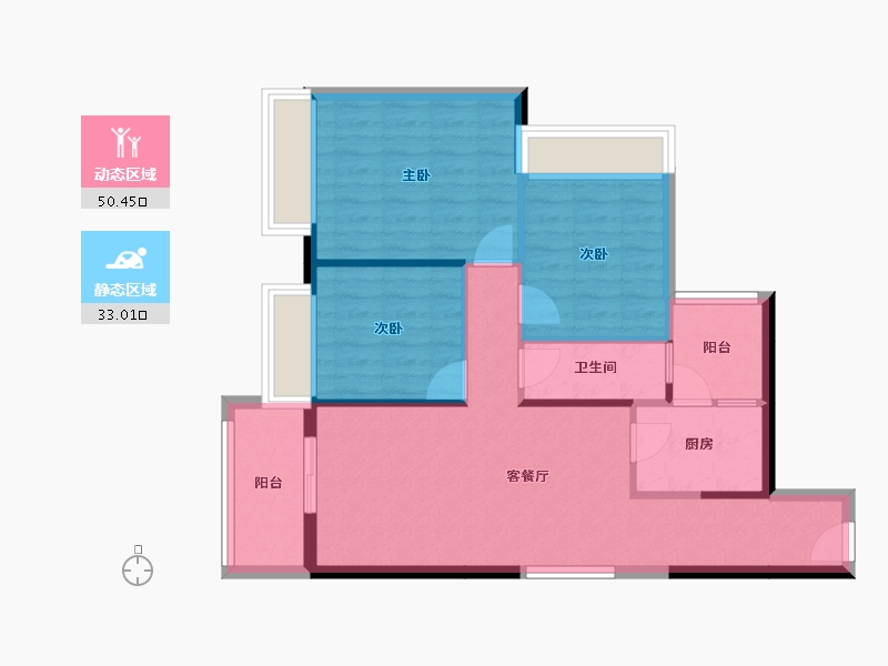 广东省-湛江市-公园一号-75.23-户型库-动静分区