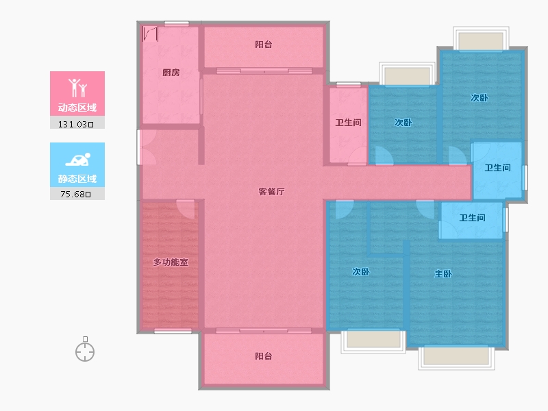 广东省-湛江市-盛和园-188.53-户型库-动静分区