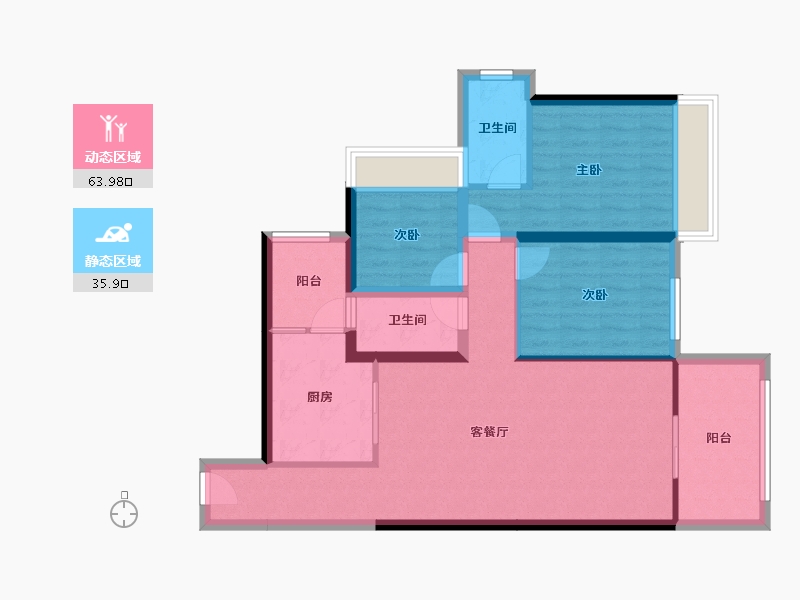 广东省-湛江市-公园一号-89.08-户型库-动静分区