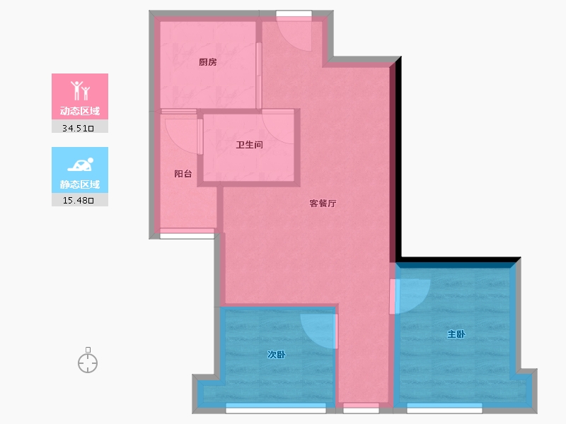 广东省-湛江市-中金时代广场-43.98-户型库-动静分区