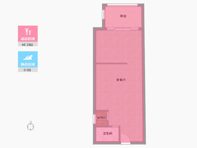 海南省-临高县-碧桂园金沙滩-41.95-户型库-动静分区