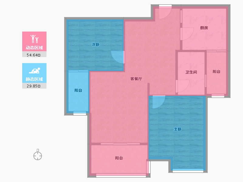 河南省-开封市-悦都一期-69.00-户型库-动静分区