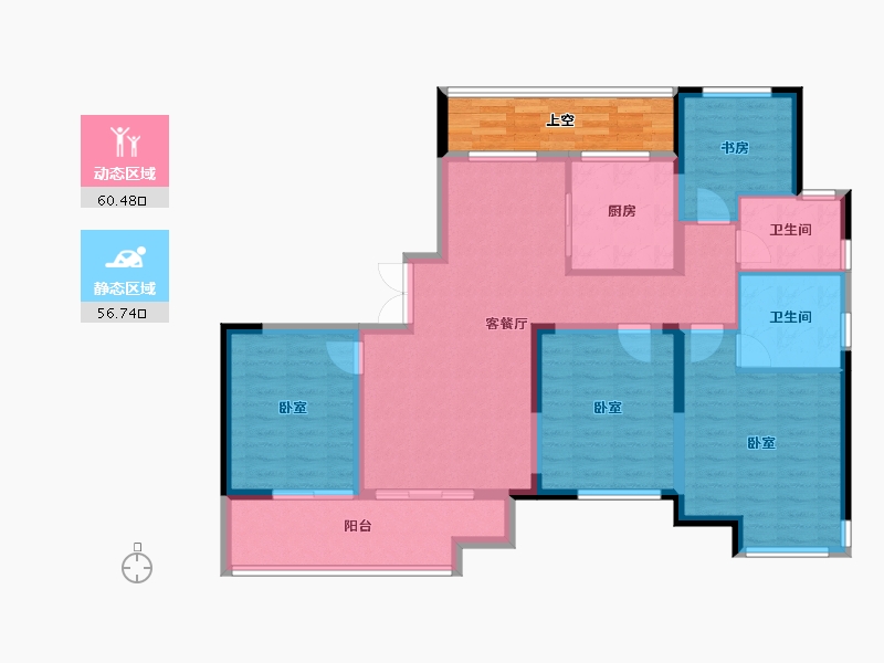 安徽省-蚌埠市-凯旋·御珑湾-112.01-户型库-动静分区