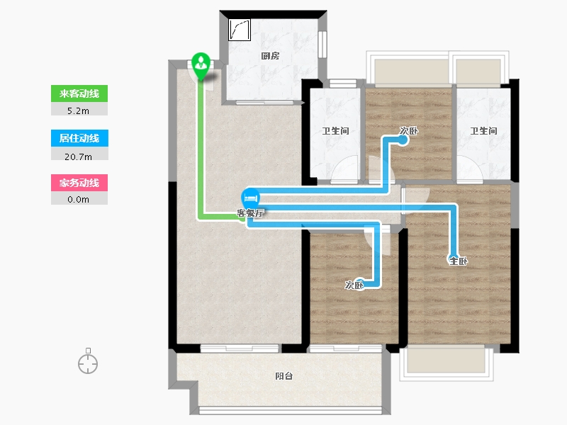 湖北省-荆州市-中建城发荆江之星-86.44-户型库-动静线