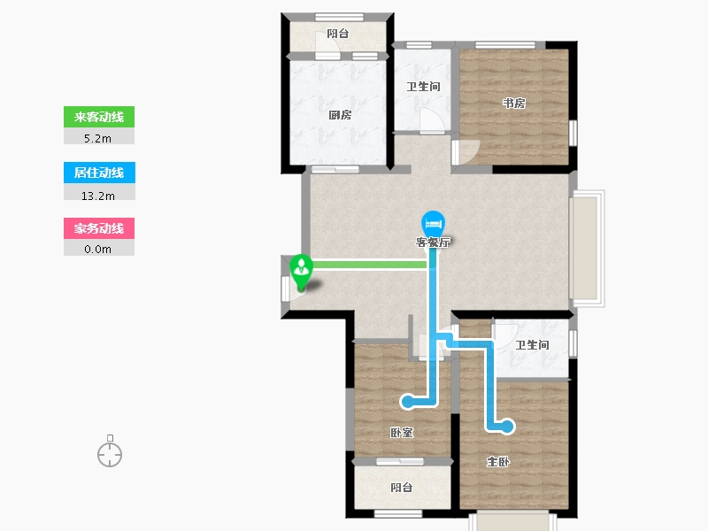 山东省-滨州市-儒苑上邦-102.00-户型库-动静线