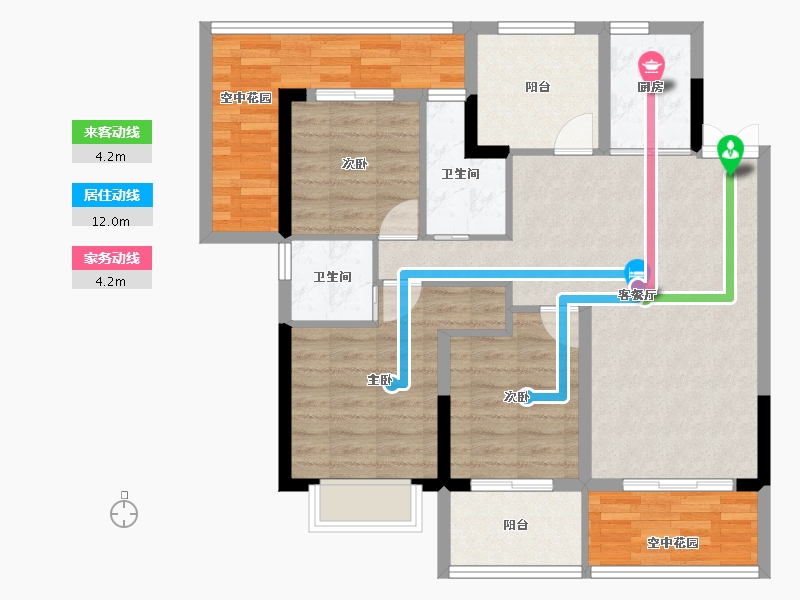 浙江省-丽水市-遂昌未来社区理想湾-94.55-户型库-动静线