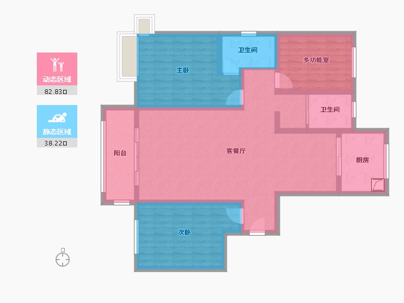 山东省-潍坊市-翰林苑-108.00-户型库-动静分区